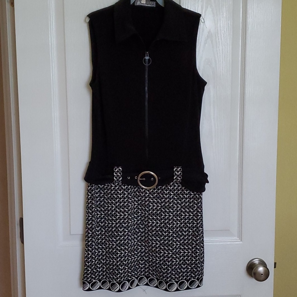 Polyester stretch mini dress